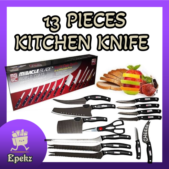 Miracle Blade World Class 13 pcs Knife Set | Lazada PH