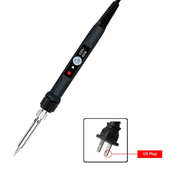 FT 60W Electric Digital Soldering Iron Station Temperature Adjustable