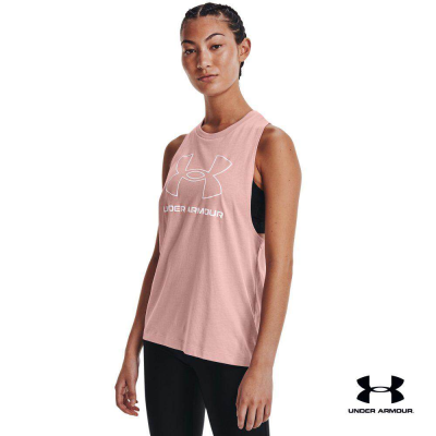 Under Armour UA Womens Sportstyle Logo Tank อันเดอร์ อาร์เมอร์ เสื้อออกกำลังกาย สำหรับเพศหญิง