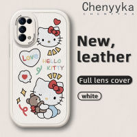 เคส Chenyyka สำหรับ OPPO Reno 5 Pro 5K 5K 5G Reno 4 Reno 2 Reno 2F Reno 2Z ค้นหา X3 Lite เคสหนังนิ่มดีไซน์ใหม่ลายการ์ตูนเฮลโลคิตตี้น่ารักเคสป้องกันกล้องคลุมทั้งหมดกรอบสีกันกระแทก