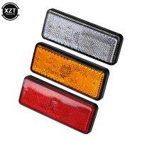 12V 24LED Rectangle Motorcycle Reflector Tail Brake Turn Signal Light Lamp Car ATV LED Reflectors Truck Side Warning Lights