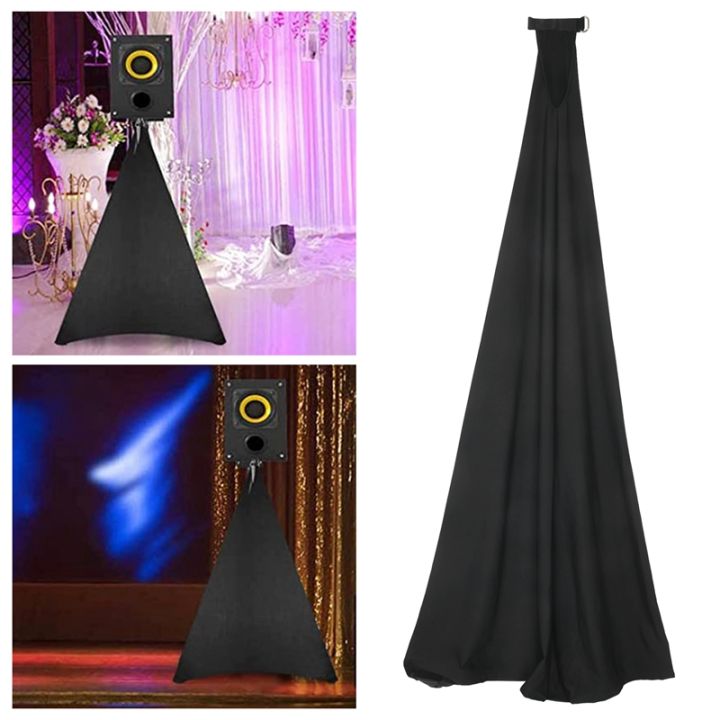 universal-dj-light-speaker-stand-skirt-tripod-scrim-cover-with-stretchable-polyester-material