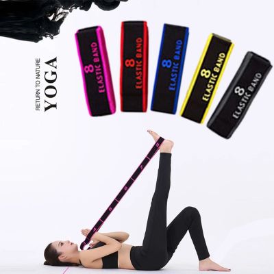 WOODP Nylon Bodybuilding Training Belt Fitness Exercise Elastic Band Fitness Stretch Workout Stretch Band Yoga Pull Strap Resistance Bands Fitness Ban