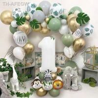 【hot】◎✵✹  Selva Balão Para Crianças Decorações De Aniversário Tema Primeira Aniversário Do Menino