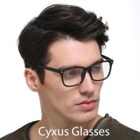 [Clearance Sale] Cyxus แว่นตาป้องกันแสงสีฟ้าสำหรับผู้หญิงผู้ชายแว่นตาเล่นเกมคอมพิวเตอร์ 100% UV400 ป้องกันแว่นตาย้อนยุค -(-1.0-3.5)Unisex 8082M