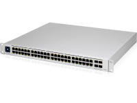 UBiQUiTi UniFi Switch PRO 48-POE GEN2 (USW-PRO-48-POE G2) - 48-Port Gigabit Managed L3 + 4 SFP+ 1G/10G (40-Port PoE+ AND 8-Port PoE++, Power Budget 600W) + 1U Rackmount + Bracket + LCD Display