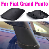 สำหรับ Grand Punto 735596884ฝาครอบกระจกมองหลังสีดำรถด้านข้างประตูกระจกมองหลังฝาครอบรถอุปกรณ์เสริม