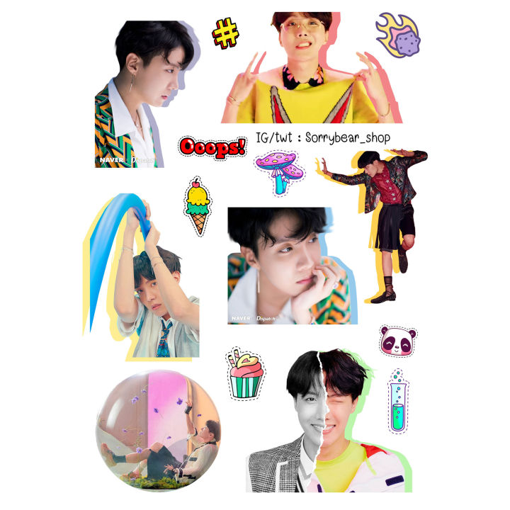 bts-sticker-non-die-cut-สติ๊กเกอร์-bts-ไม่ไดคัท-กันน้ำ-เรซิ่น