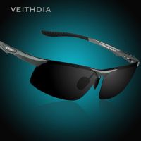 แมกเนเซียมอลูมิเนียม VEITHDIA VU400โพลาไรซ์สำหรับผู้ชายแว่นตากันแดดกระจกการมองเห็นได้ในเวลากลางคืนแว่นกันแดดแว่นตากันแดดชายแว่นตา Oculos 6502