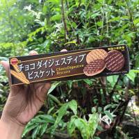 choco digestive biscuits เบอร์บอน ขนมญี่ปุ่น บิสกิตรังผึ้ง ราดด้วยช็อคโกแลต