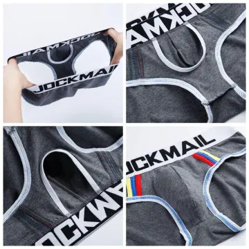 Fashioin Men's Underwear Scrotum Support Bag Function U Convex Pouch  Separated Boxers Male Gay Boxers Brief