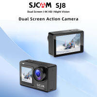 กล้องเคลื่อนไหว20MP SJCAM กล้องแอคชั่นแคมเมราหน้าจอคู่ SJ8 4K 30FPS กันน้ำมองเห็นกลางคืน Wi-Fi กล้องกีฬาหน้าจอสัมผัสขนาด2.33นิ้ว