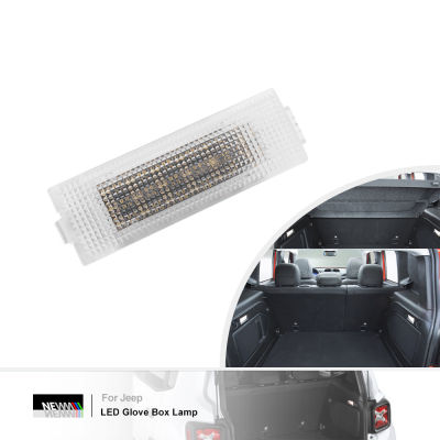 2ชิ้น LED มารยาทกระเป๋าแสงสำหรับรถจี๊ปทรยศเชโรกี KL 2015- Canbus ข้อผิดพลาดฟรีลำต้นโคมไฟถุงมือกล่องแสง