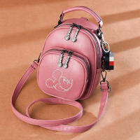 Mouse Pu Backpack Girl Shoulder Messenger Bag Handbag