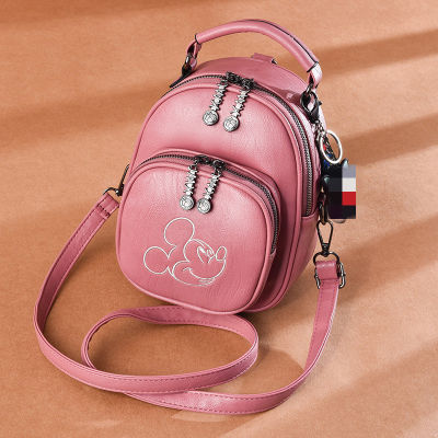 Mouse Pu Backpack Girl Shoulder Messenger Bag Handbag