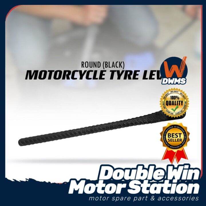 MOTORCYCLE TYRE LEVER (ROUND) BLACK MOTORBIKE MOTOR MOTORCYCLE TAYAR