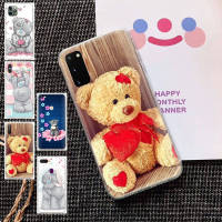 GT27 Bear Doll Teddy TPU อ่อนนุ่ม เคสโทรศัพท์ ปก หรับ Samsung A34 M52 A04 M30S A23 M23 M53 M21 A54 M30 A40S A9 A14 A04S M33 Plus