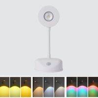 Motion Sensor Light Sunset Light Night Light Wireles TYPE-C USB for Bedroom Mural Living Room Indoor Lighting Sensor Sunset Lamp Ceiling Lights