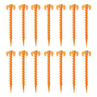 14Pcs Outdoor Camping ปิคนิคอุปกรณ์เสริม Heavy Duty Beach Inflatables Canopy Stakes Ground Anchor เต็นท์หมุด20ซม. สกรู Spiral