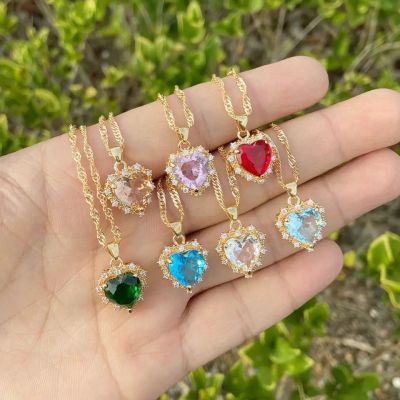 Korean Fashion Jewelry for Women Love Pendant Necklace Female Clavicle Chains Necklace Vintage Jewelry Collares 2022