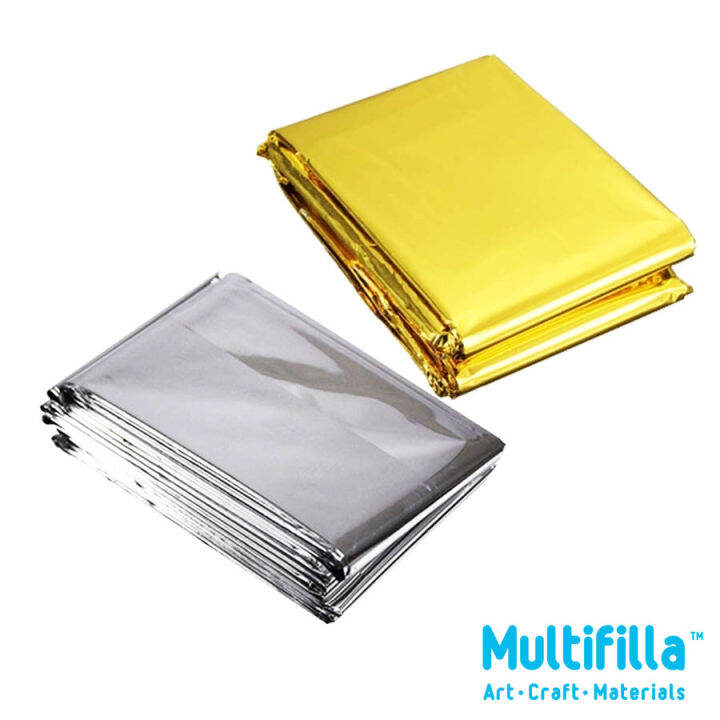Mylar Film Blanket 130cm x 210cm Gold/Silver Emergency Blanket Lazada