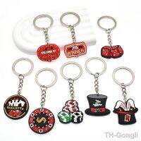 【hot】▪₪  1pcs Las Jetton Poker Soft Sieve Hat Keychain Pendant Jackpot Business Gifts