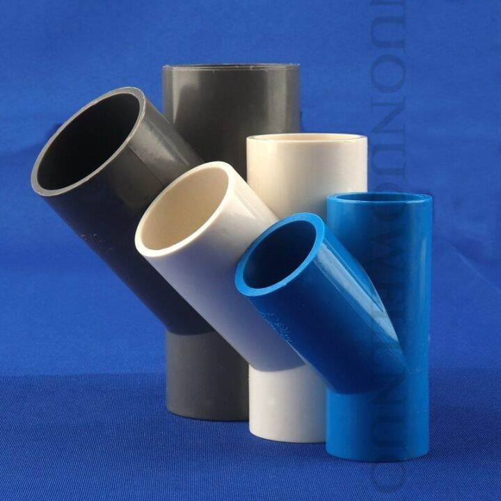 5pcs PVC Oblique Tee Connector PVC Tilted 3 Way Joint Water Pipe Quick ...