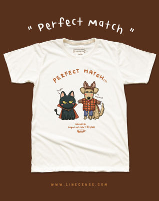 "Perfect Match(?)" Vampire&amp;Werewolf special for this HALLOWEEN เสื้อยืดสีขาว T-shirt Off-white