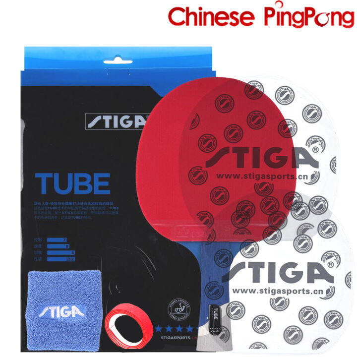 STIGA TUBE 5-Star Long Handle Table Tennis Racket Set | Lazada PH