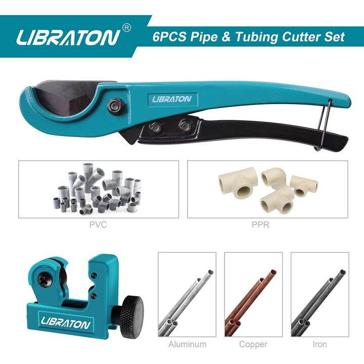 libraton-pex-pipe-cutter-tools-for-pex-pvc-thin-ppr-plastic-up-to-1-1-4-31mm-tube-cutter-3-22mm-extra-ptfe-seal-tapes-adhesives-tape