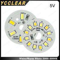 10ไฟ LED ชิ้นบอร์ด5V สีวอร์มไวท์2สี31Mm SMD COB 5730 2835โคมไฟลูกปัด USB ตรงสำหรับสปอตไลท์ดาวน์ไลท์ดาวน์ไลต์ DIY