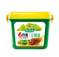 ซอสถั่วเต้าซี่ ซอสเสฉวน (六月香 豆瓣酱、甜面酱) ขนาด 300g ซอสสำหรับปรุงบะหมี่ หรือเป็นส่วนผสมหลักของอาหาร ซอส เสฉวน