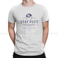 Ghost Buster Film Tshirt For Men Stay Puft Marshmallow Company Modern Soft Casual Tee T Shirt Novelty Trendy Fluffy