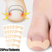 XUNXUAN 25pcs Recovery Corrector for toe decals Pedicure Sticker Paronychia Ingrown toenails Stickers Pedicure tools Nail Care Patch Toenail Treatment