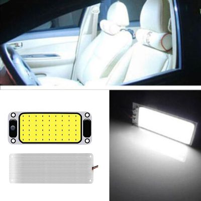 【CW】 16W Car 12/24V COB LED Panel Light for Auto Interior White Lamp Truck Lights Reading