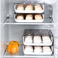 Japanese multi-layer can be superimposed rolling egg box home transparent drawer-style fresh boxed eggs box box box box