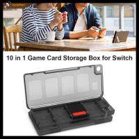 RUANEHAN 10 in 1 สำหรับ Nintendo SWITCH กล่องป้องกันการ์ดเกม ที่ใส่การ์ดหน่วยความจำเกม ที่เก็บบัตร กล่องเก็บของสำหรับเก็บ เคสสำหรับมือถือ