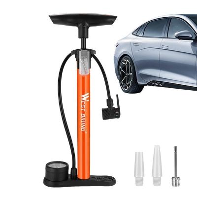 ☈ Bicycle Pump Standing Air Pump 160PSI With Multifunctional Nozzle Bike Inflator Cycling Accessories For Road Bikes Swimming