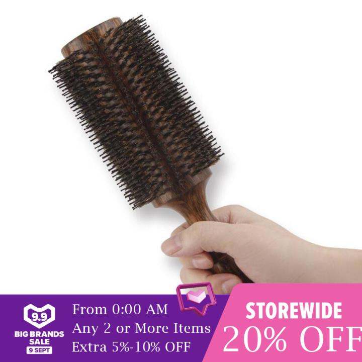 CUTICATE Boar Bristle Hair Brush Roller for Detangling Straightening Men Women Big Lazada PH