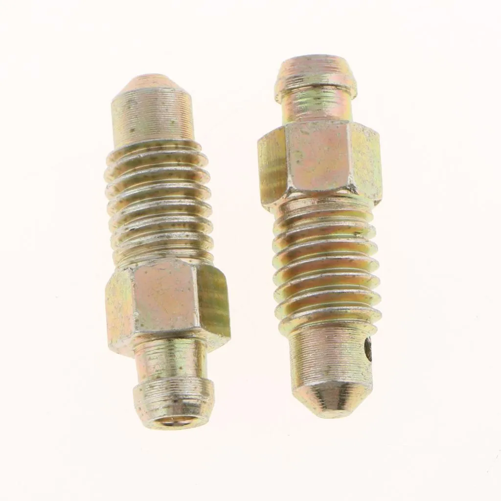 10x M8*1.25mm Motorcycle Car Brake Bleeder Nipple Caliper Bleed Screws