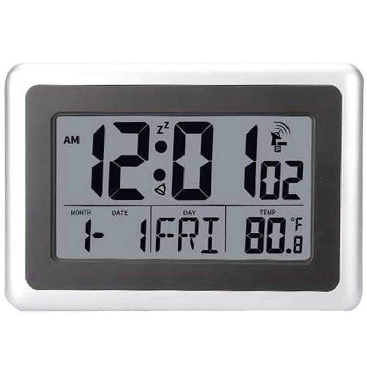 Best Atomic Digital Wall Clock, Large Lcd Display, Battery Operated
