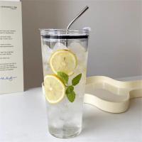 Creative Water Cup Very Practical Heat Resistant Straw Easy To Use With Lid Sippy Cup Glass Classic Design The New High Capacity