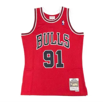 Men's Chicago Bulls Dennis Rodman #91 Nike White Swingman Jersey -  Association Edition
