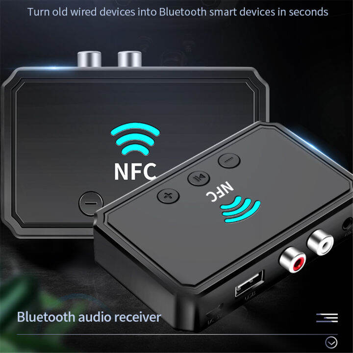 BT200 NFC Bluetooth 5.0 Audio Receiver Wireless Stereo Bluetooth Audio ...