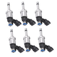 CCLight 6Pcs หัวฉีดน้ำมันเชื้อเพลิง217-3445 0261500114 12632255 Fit สำหรับ GMC Acadia