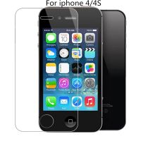 ฟิล์มกันรอยกระจกนิรภัยสำหรับ Apple iPhone 4 iPhone 4S IPhone4 IPhone4S I4 I4S ฟิล์มป้องกัน