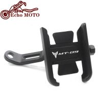 For YAMAHA MT-09 MT09 mt-09 mt09 Motorcycle CNC Handlebar Rearview Mirror Mobile Phone Holder GPS stand bracket LOGO MT-09