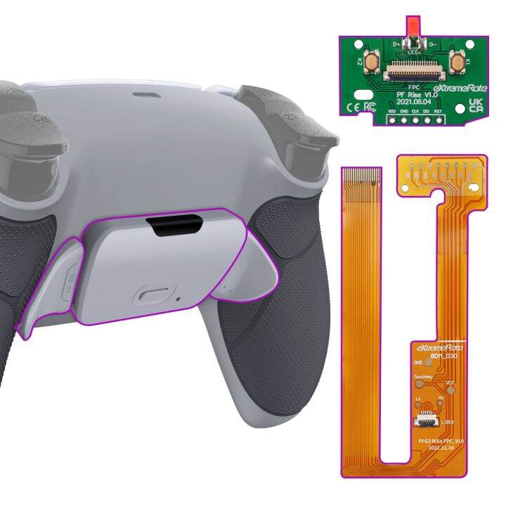 Extremerate Back Paddles Programable RISE Remap Kit For Ps5 Controller
