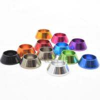 10pcs M2 M2.5 M3 M4 cup head circle column hair screws gasket washer anodizing aluminum alloy multicolor optional