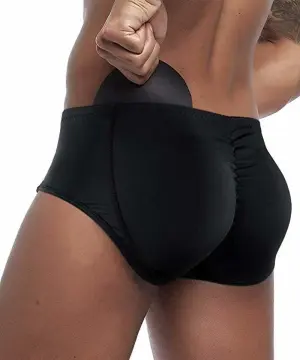 2Pcs Hip Shaper Padded Briefs Butt Pad Men Underwear Sponge Pad Panties  Lifter